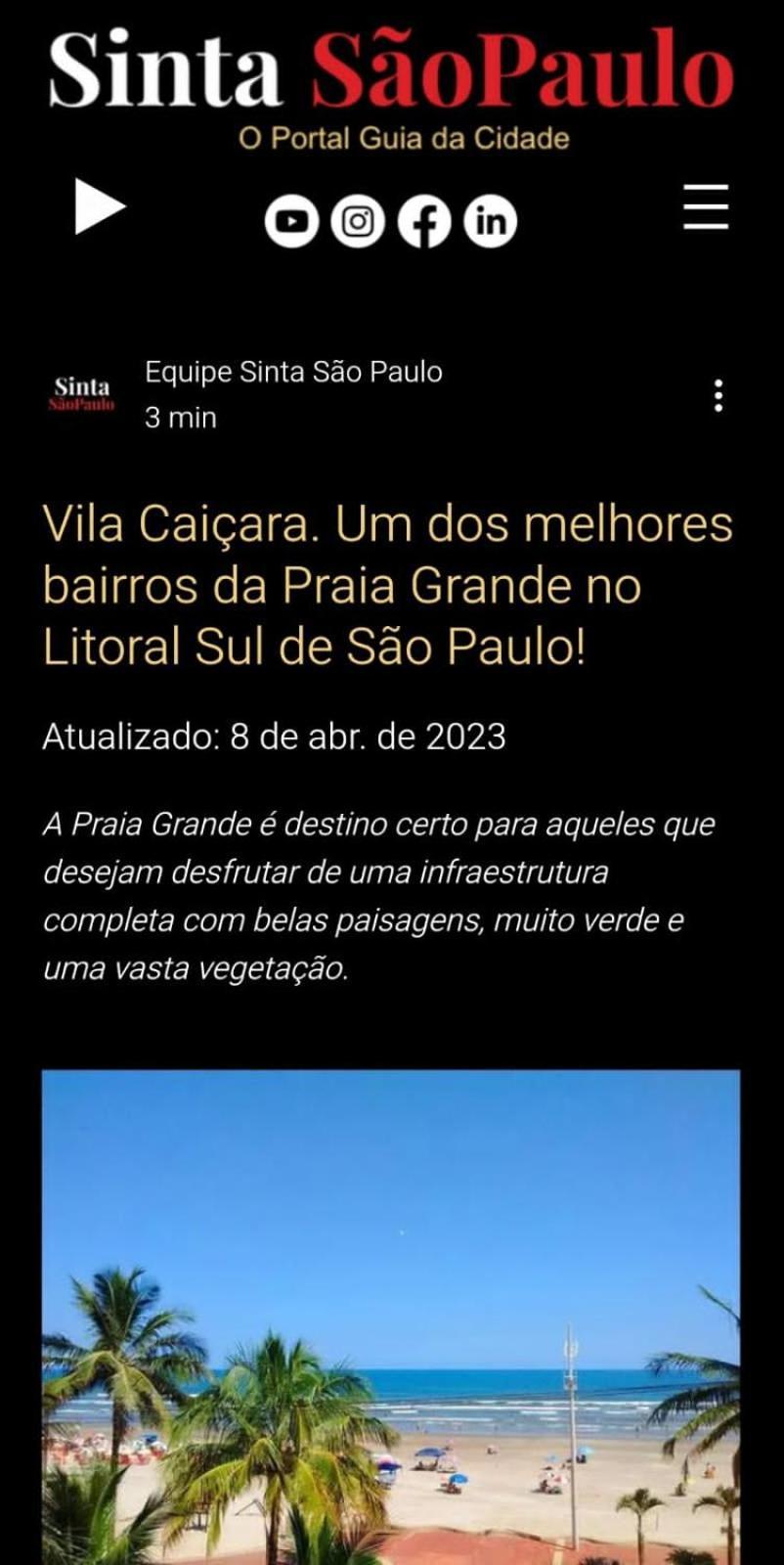 Ap Vila Caicara Praia Grande  Exteriér fotografie